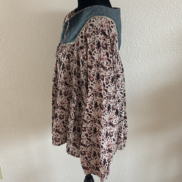 Scotch & Soda Voyage Vagabond Metallic Flowy Blouse 0049 - Picture 5 of 9